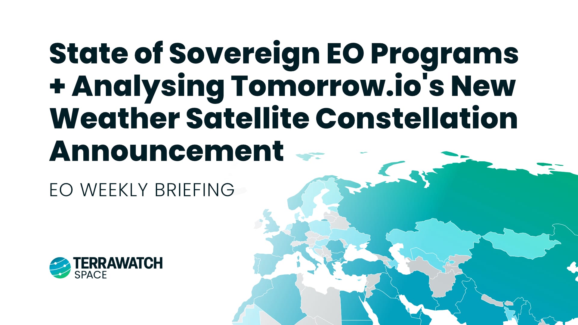 TerraWatch Space Newsletter - Earth Observation Weekly Briefing - January 26, 2026